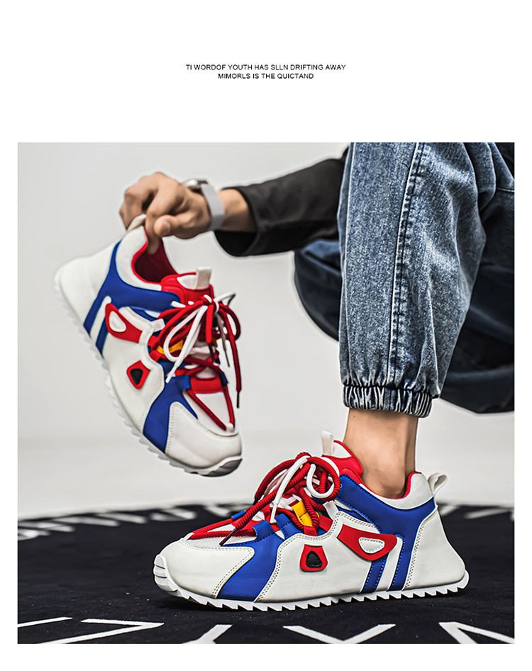 Chain Casual Sports Dad Thick Sole Elevated Men's And Women's Shoes_voghion.com