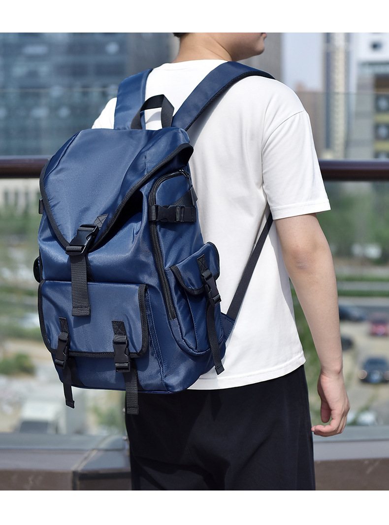 New Casual Backpack for Men, Simple and Large Capacity Backpack, Anti-theft and Pressure Resistant Backpack for Men's Travel Backpack_voghion.com