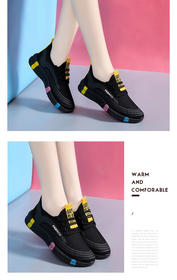 Women's Shoes Cloth Shoes Non-slip Soft-soled Casual Sports Shoes_voghion.com
