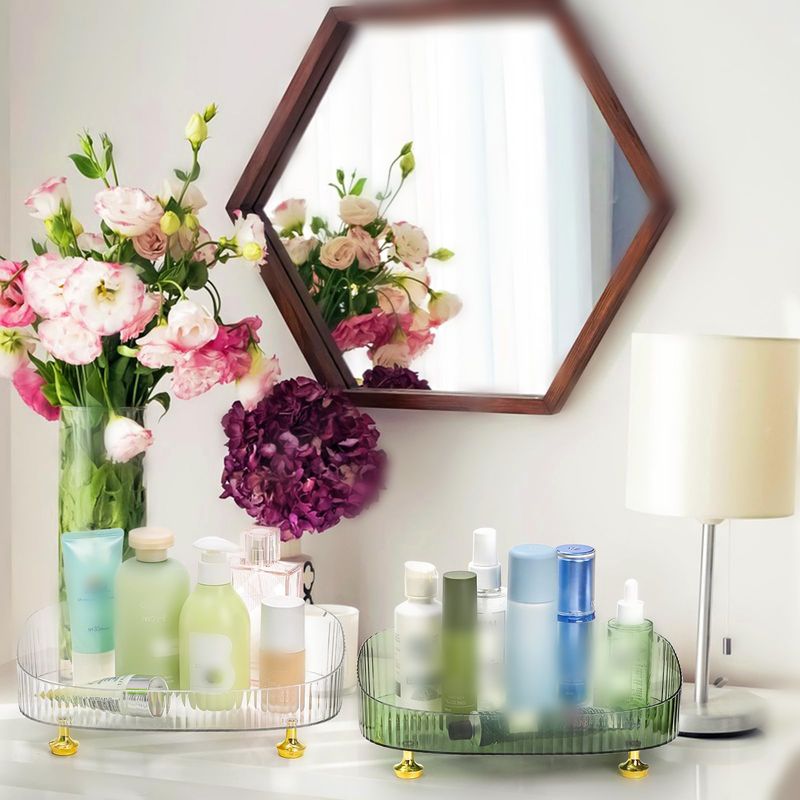 Clear Vanity Tray - Large Cosmetic & Perfume Organizer_voghion.com