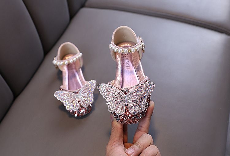 Neu Dame Baby Mädchen Mädchen Prinzessin Diamant Einzelnen Schuh Schuhe Dance_voghion.com