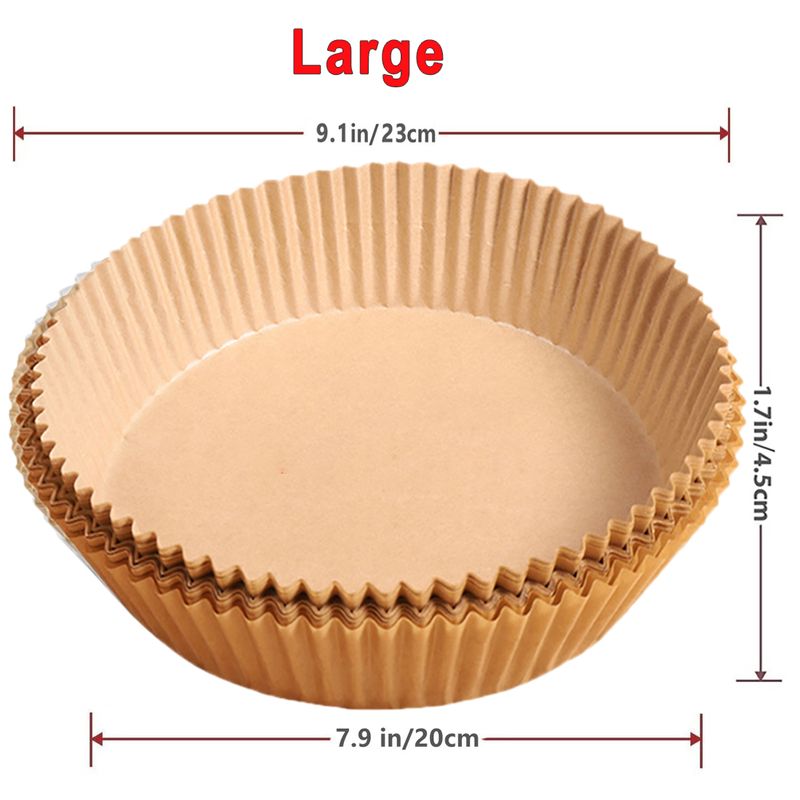 50/100Pcs Air Fryer Disposable Paper Non-Stick Airfryer Baking Papers Round Air-Fryer Paper Liners Paper Kitchen Accessories_voghion.com