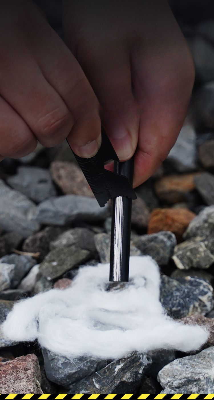 Kit di pietra focaia per esterni, asta di magnesio, accendifuoco impermeabile, campanello per campeggio, attrezzatura per la sopravvivenza in natura_voghion.com