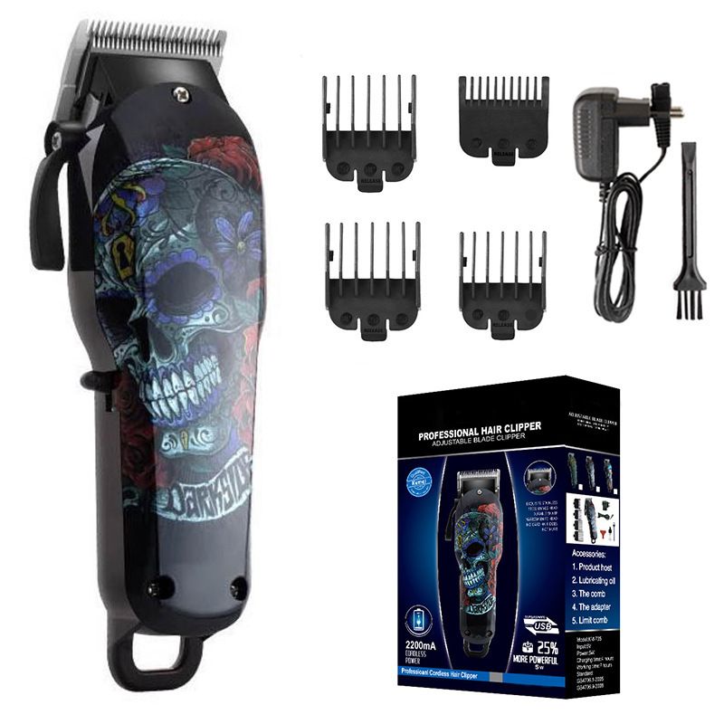 Grenzüberschreitender elektrischer Haarschneider mit neuer Farbspiegel-Haarschneidemaschine, elektrischer Haarschneider, leistungsstarke Friseurwerkzeuge, elektrischer Haarschneider, Friseurschere_voghion.com