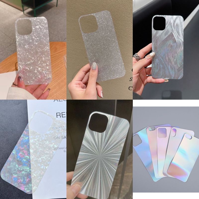 Custodia per telefono TechGlobe TechGlobe Laser Paper CD Pattern Feather Yarn Flashing 15/14/13 Pro Max 12/11 Soft XR/XS Trasparente 8P_voghion.com