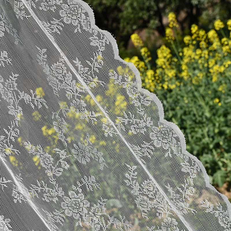 Kettengestrickte Spitze Ländliche Fenstergitter für den Außenbereich Spitze Deutsche Gardinenstange Fenstergitter Fertiger Vorhang für den Außenbereich_voghion.com