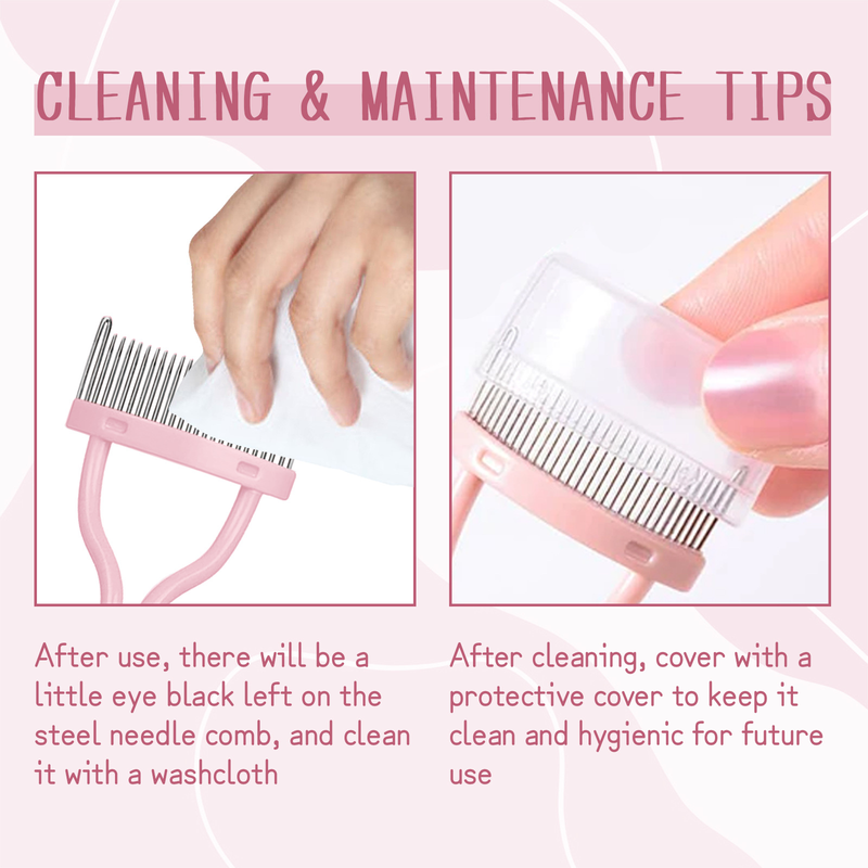 Filtre à cils, beau peigne séparateur, sépare les touffes de cils, adhère, recourbe et embellit les cils multifonctions_voghion.com