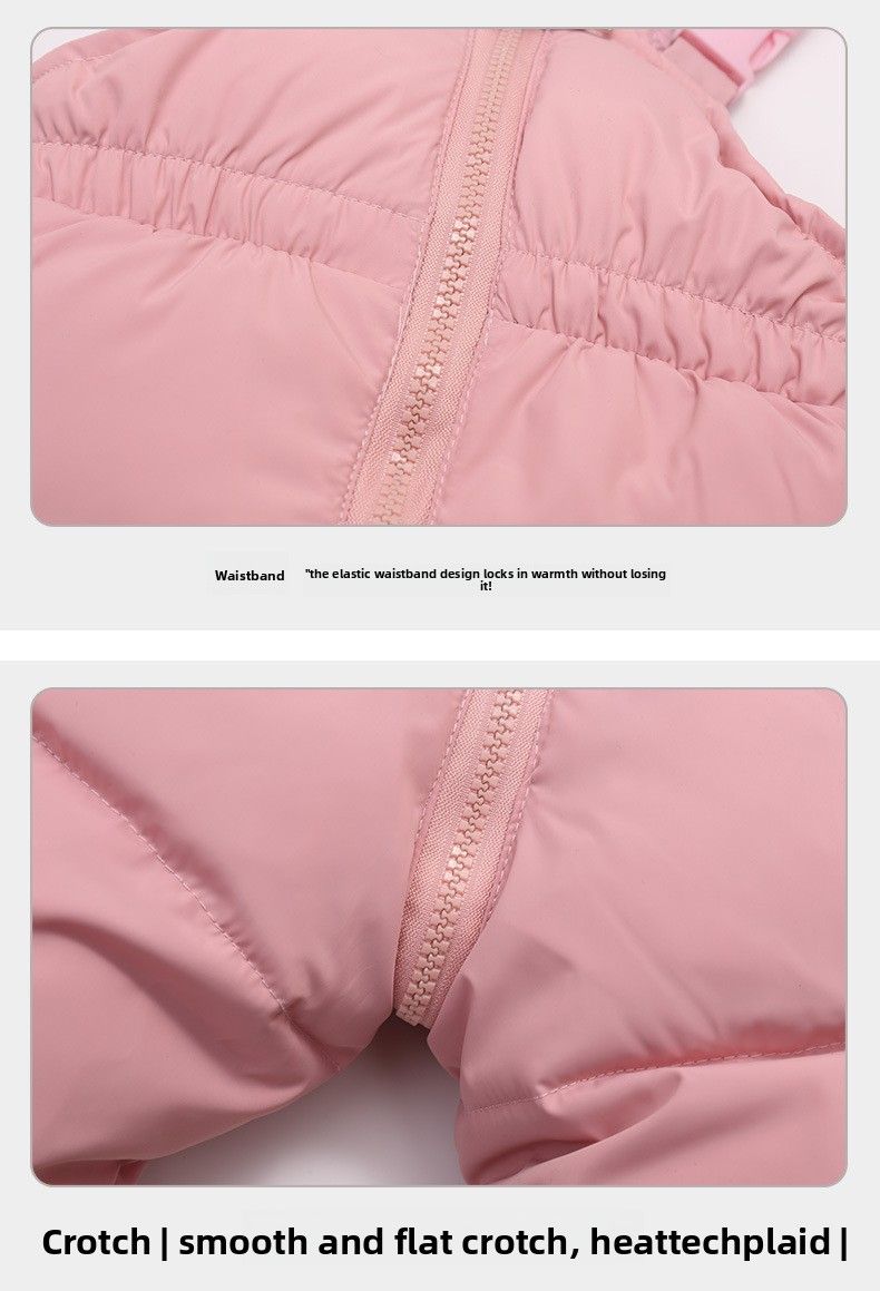 Piumino per bambini 2025, neonato, 1-5 anni, ragazzi e ragazze, nuovo set invernale in due pezzi, top + tuta_voghion.com