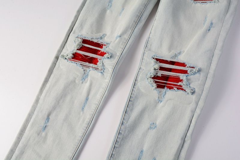 Ropa para hombres Marcas de moda Moda callejera Hiphop Vaqueros ajustados_voghion.com