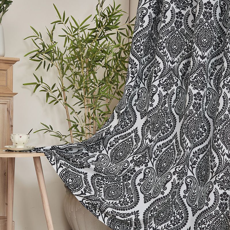 Κουρτίνες πλήρους συσκότισης, υψηλής ποιότητας, φιλική προς το περιβάλλον επίστρωση, μικρές φρέσκες κουρτίνες, λουλουδάτη διάτρηση, ετικέτες_voghion.com