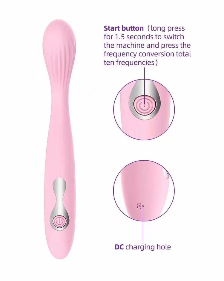 Vibromasseur de massage rechargeable Shirley pour femme, double point G, produits pour adultes_voghion.com