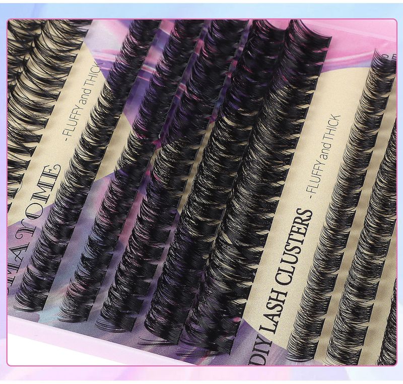 Cross border new 433 clusters of dense mixed single cluster false eyelashes set simulation natural DIY segmented eyelashes_voghion.com