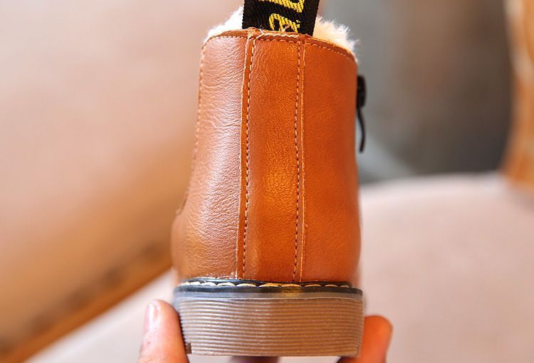 Antiderrapante resistente ao desgaste fundo macio crianças meninos meninas sapatos bonitos moda crianças botas quentes_voghion.com
