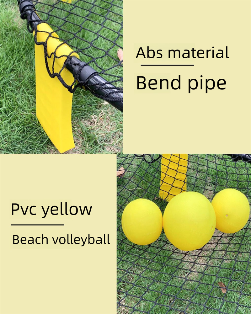 Balón de voleibol inflable amarillo de PVC para entrenamiento al aire libre, playa y entretenimiento_voghion.com