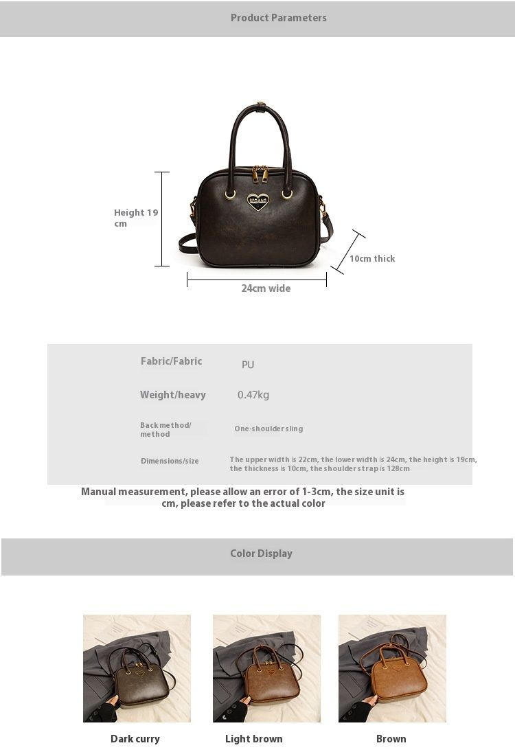 Borsa a tracolla singola coreana in pelle PU di alta qualità, a forma di cuore, quadrata piccola, autunno e inverno 2024_voghion.com