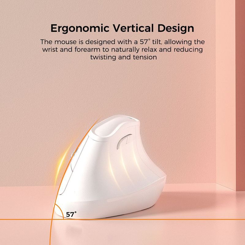Premium KYSONA EM9 Ergonomik Dikey Fare Sağlık 4000DPI Sıcak Ürün_voghion.com