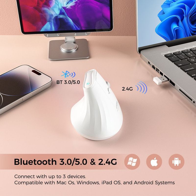 Premium KYSONA EM9 Ergonomik Dikey Fare Sağlık 4000DPI Sıcak Ürün_voghion.com