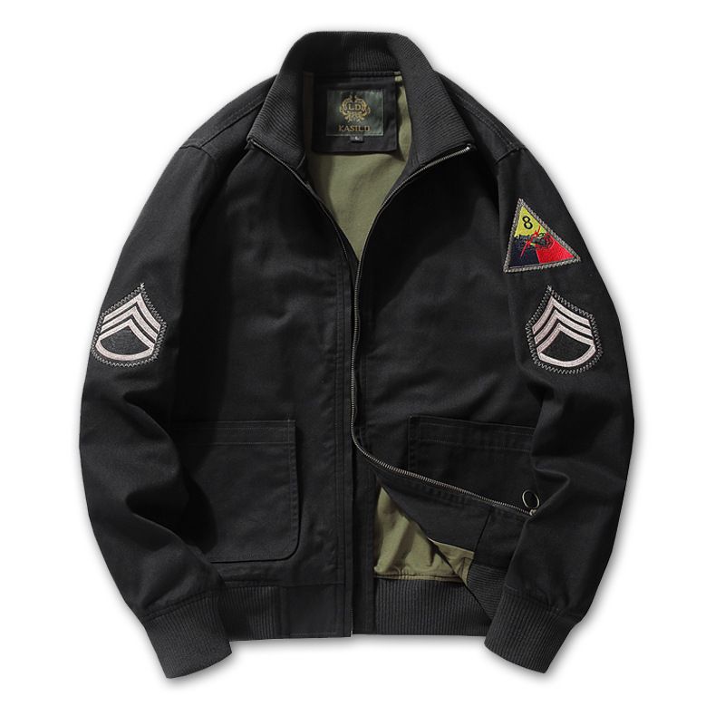 Herrenbekleidung Fury Tankanzug Herren Herbst M1942 Retro Workwear Jacke MA1 Pilotenjacke Militäruniform Baseballanzug_voghion.com