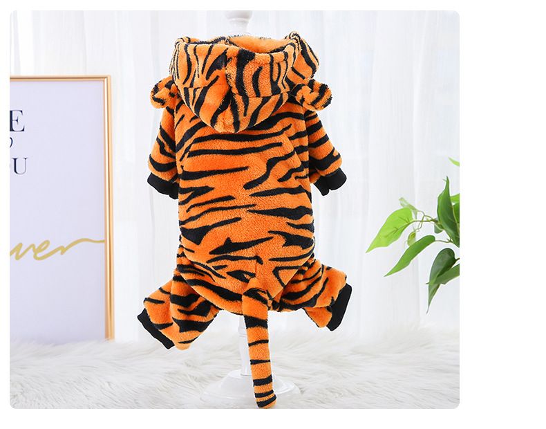 Pet clothing for dogs and cats autumn and winter warm clothes for small dogs and tigers clothing supplies dinosaur transformation clothes_voghion.com