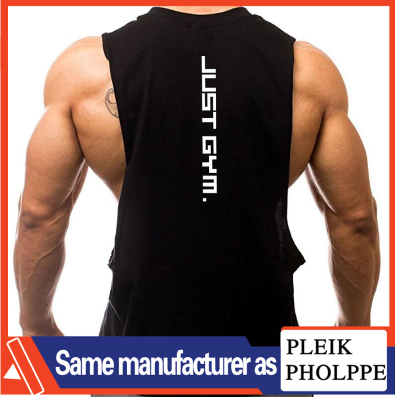 INS Summer Muscle Fitness Brother Personalisierter Rücken GYM Fitness Laufen Big Split Sport Tank Top Herren Baumwolle_voghion.com