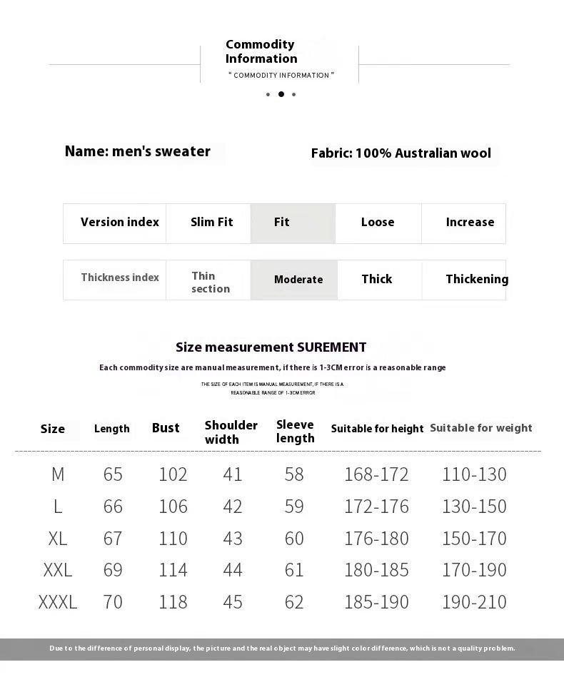 Frontline, klar til bruk, rund hals, herregenser i ren ull med allsidig strikket basis, forretnings- og fritidsgenser med interiør_voghion.com