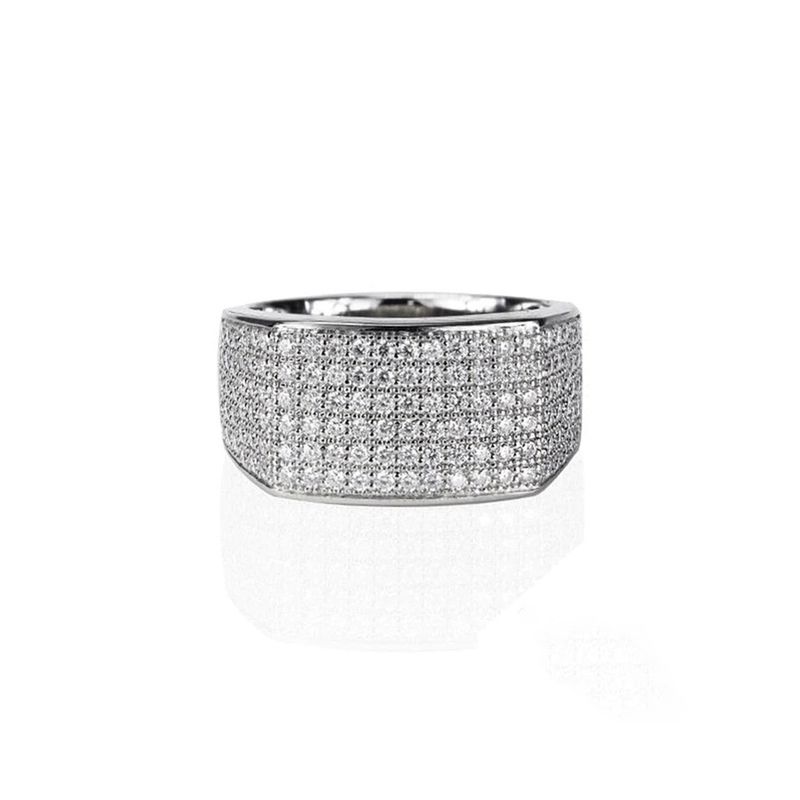 Cao Shiins' Niche Design, Micro Inlaid Starry Sky Light Luxury, Aloof, Dense Inlaid, Domineering Ring, Personalized_voghion.com