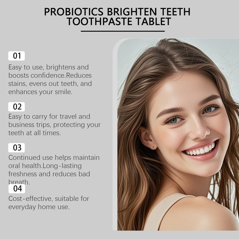 ORALHOE Mint Sanfte Reinigung der Zähne Frischer Atem Tragbare Mundwassertabletten_voghion.com