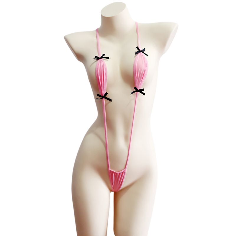 Japanesche Stil Sukumizu Eendeel Bikini Dräi-Punkt-Enk Badekostüm Bett Witzeg Sexy Intimkostüm Ausgesat SM_voghion.com