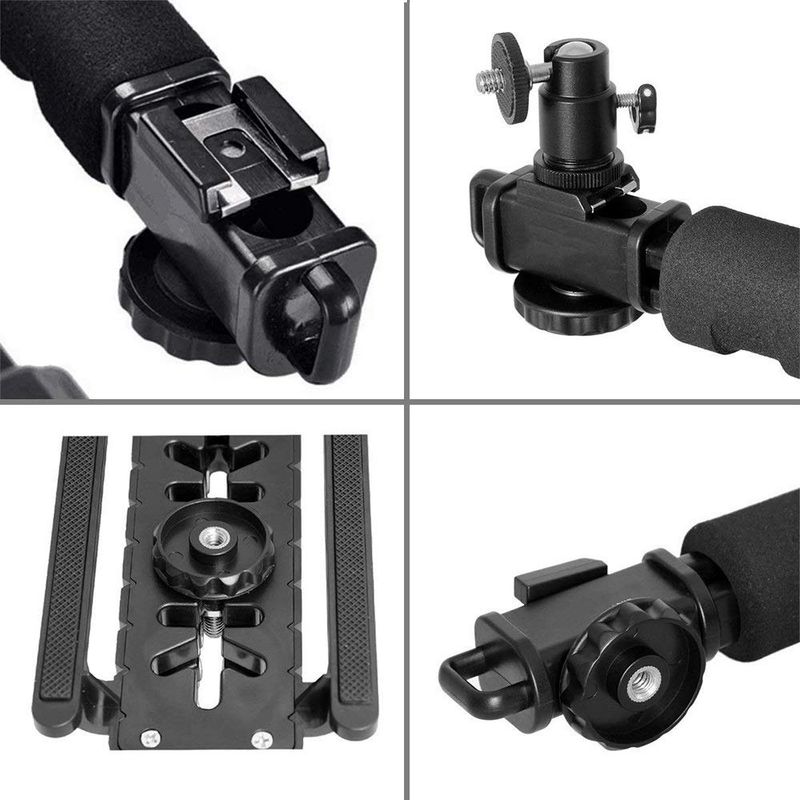 uthandheld Phone Stabilizing Photography Video Rig Film Making Vlogging Recording Bracket Stabilizer For IPhone Canon_voghion.com