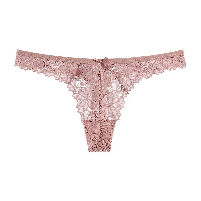 String sexy en dentelle et coton pour femme, taille basse, respirant, 2025D, entrejambe, Pure Desire_voghion.com
