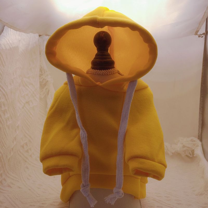 Felpa con cappuccio calda e spessa per cani e gatti di taglia piccola e media, in pile, per autunno e inverno._voghion.com