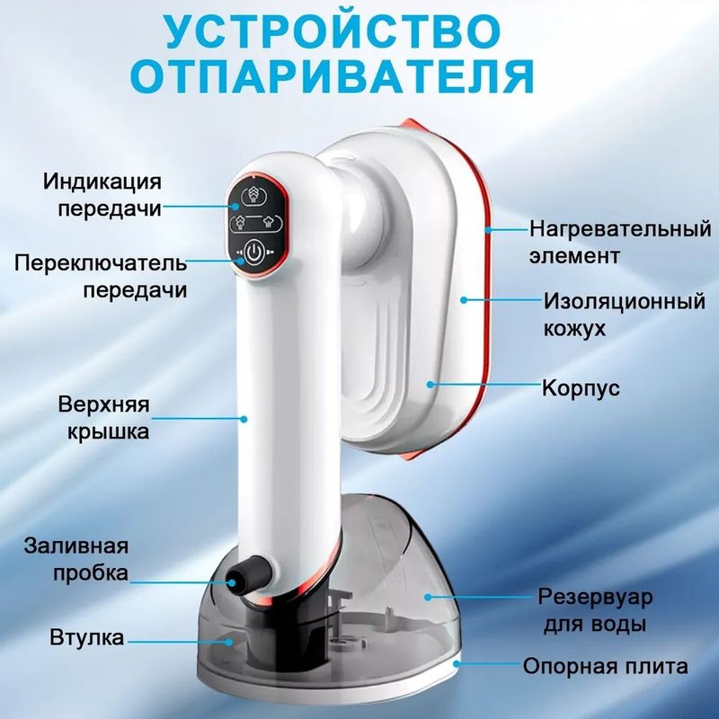 Digital Handheld Garment Steamer, 1200W Portable Clothes Steamer For Home Use, Powerful Steam Iron With Display_voghion.com
