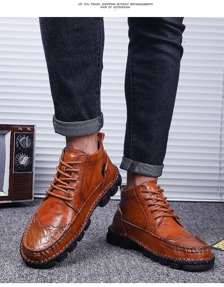 Cowboy Boots Desert Boots Rubber Waterproof Elegant Western Flat Low Heel Pointed Toe Zipper Slip-On Sports Footwear_voghion.com