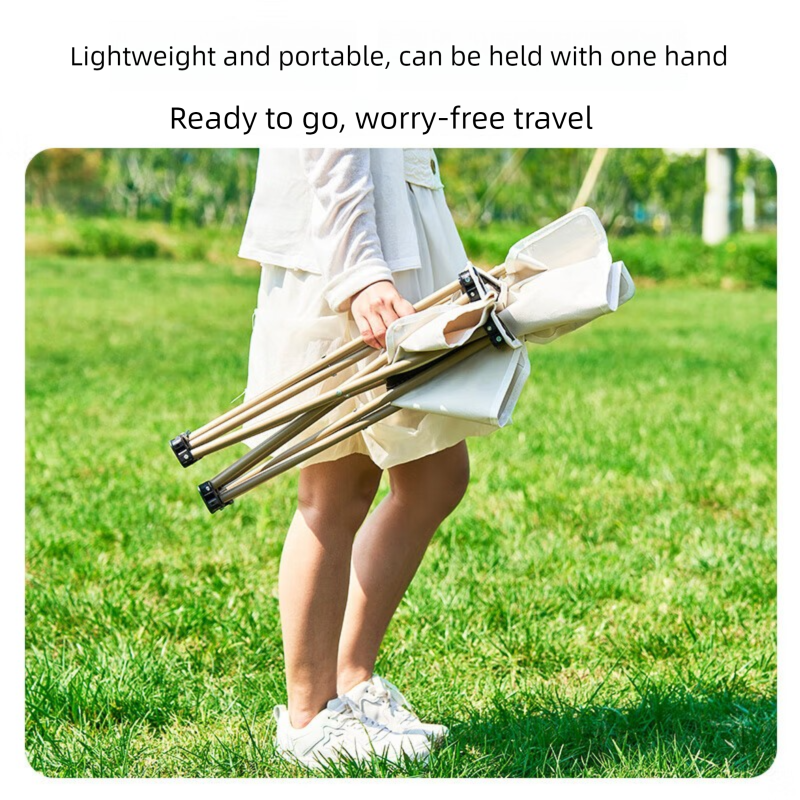 WhitePeak Outdoor Folding Backrest, Portable Fishing Stool, Art Sketching Chair With Storage Bag, Extra Large_voghion.com