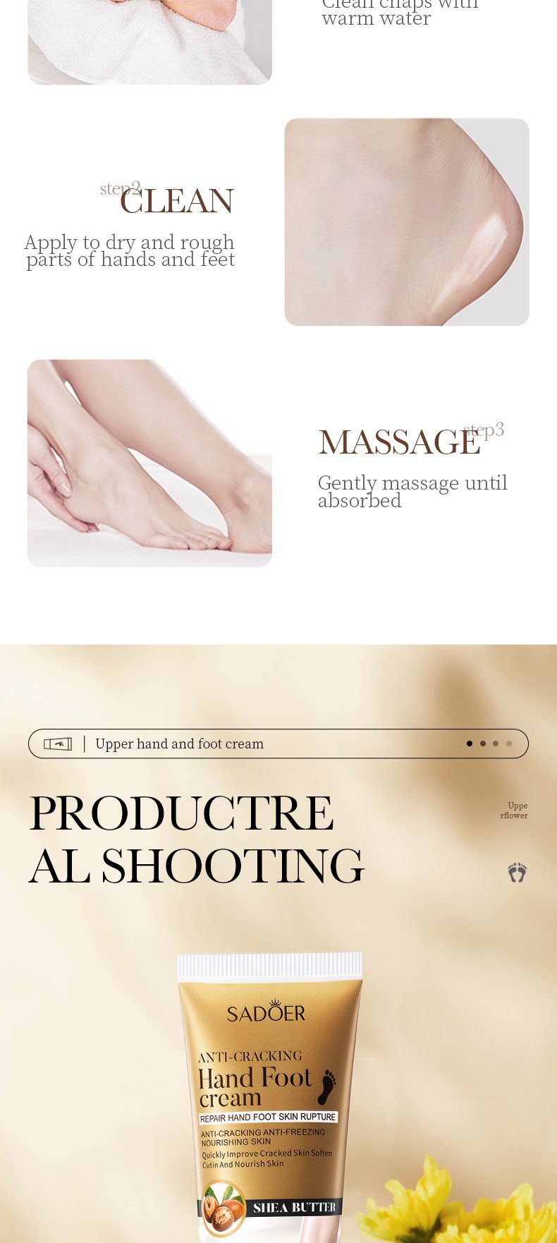 Crema mani idratante, nutriente, anti-crepe, profumata, Full English And Foot 60 g SADOER_voghion.com