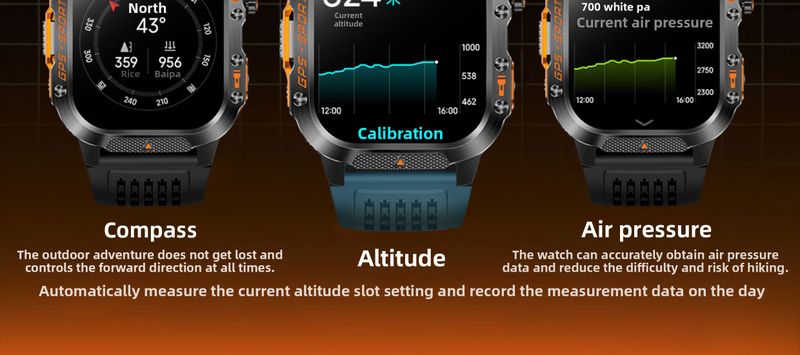 Satellite Positioning Sports Watch Running, GPS Pace Professional, Deep Waterproof Swimming Distance Measurement, Lap_voghion.com