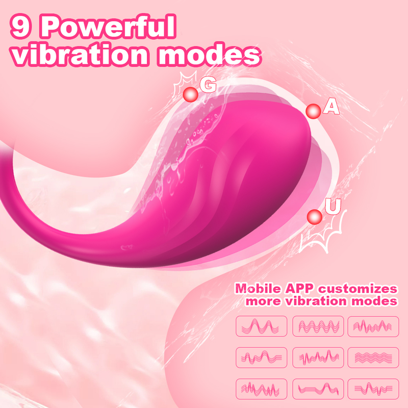 Vibratori per mutandine femminili con telecomando APP a distanza per donne, stimolatore del clitoride, dildo wireless Lov_voghion.com