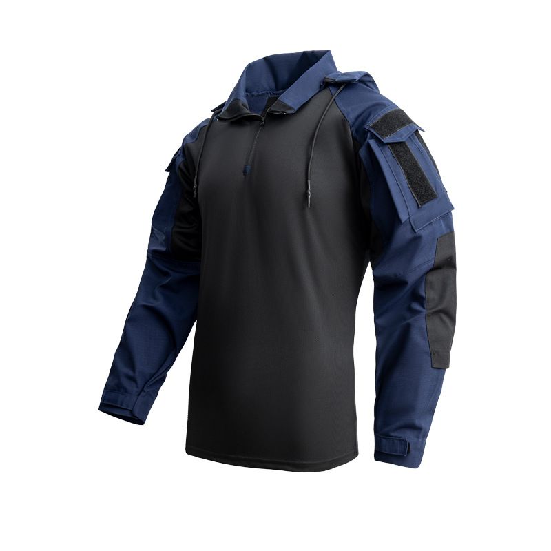 Abbigliamento da uomo primavera e autunno, top a maniche lunghe, tuta da rana sottile da uomo, uniforme mimetica traspirante e resistente all'usura, uniforme da allenamento CS_voghion.com