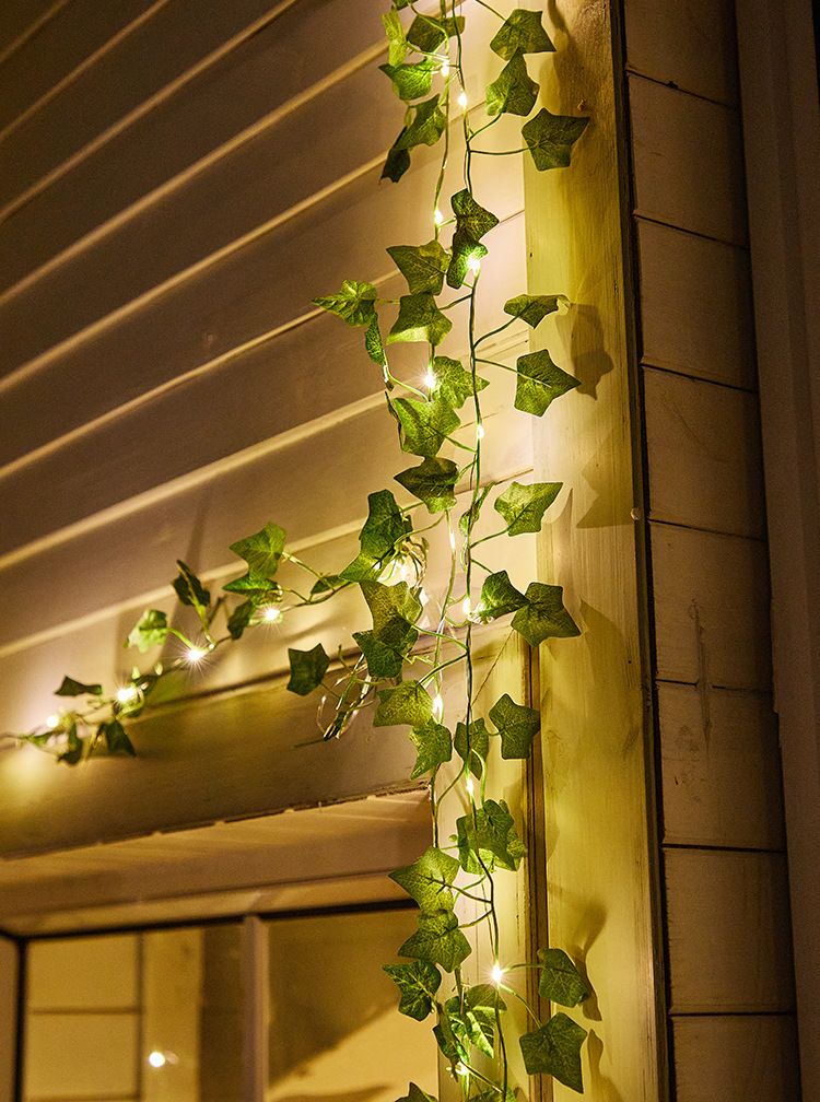 Yapay Yaprak Işık Dizisi Peri Çelengi 5m/10M LED Işıklar Bahçe Dekoru Düğün Ev Oturma Odası, Parti, Hediye, Doğum Günü, Pille Çalışan_voghion.com