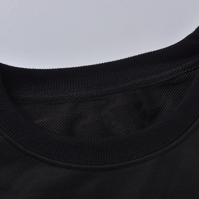Felpa con cappuccio ampia casual di grandi dimensioni con scollo tondo a maniche lunghe stampata alla moda da donna_voghion.com