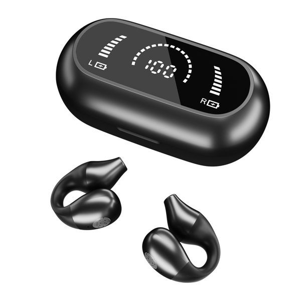 Wireless Ear Clip Bone Conduction Headphones; Mini Bone Conduction Headphones; BT Wireless Headset; Open Ear Headphones BT For Cycling Driving Runni_voghion.com