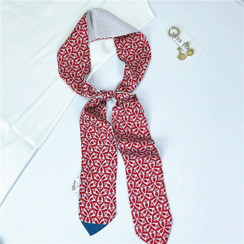 Sciarpa di seta simulata alla moda e sottile per accessori di abbigliamento fai-da-te da donna, sciarpe, cinturini per lingerie alla moda,_voghion.com