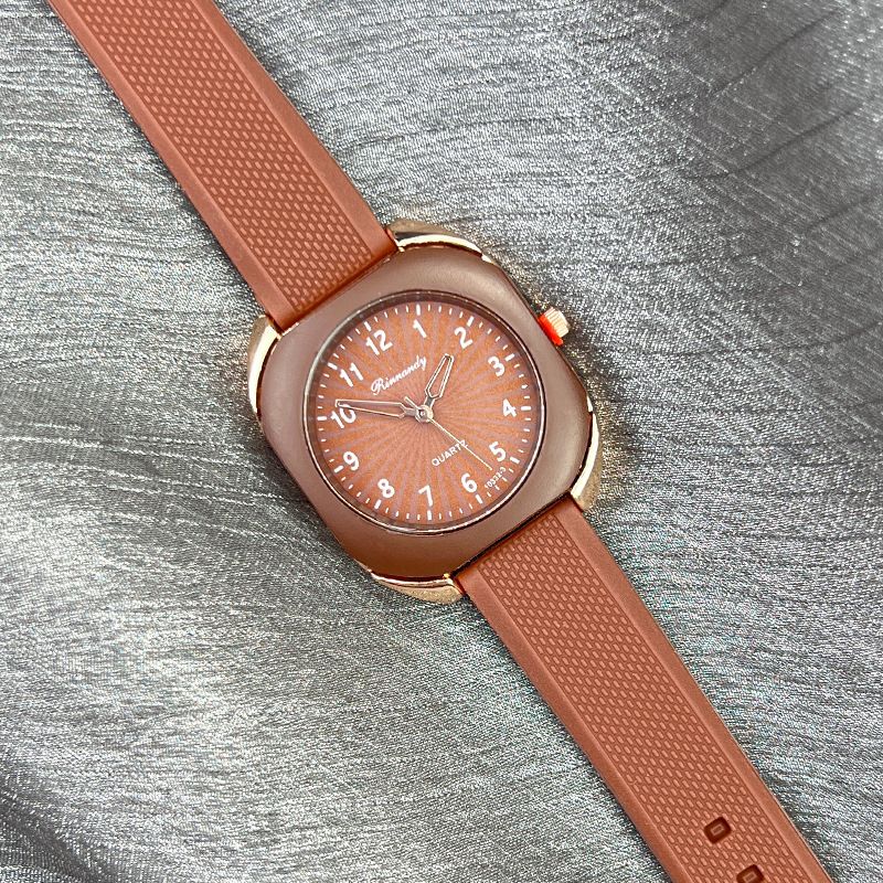 Orologio digitale con cassa rettangolare, bordo in metallo color caramella, orologio da scuola in silicone, regalo per lavoro, tutti i giorni, compleanno, anniversario, San Valentino_voghion.com