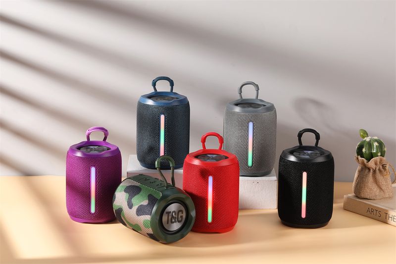 Gift TG679 Bluetooth Outdoor Wireless Card Insertion Portable TWS Bass Handheld Mini Speaker_voghion.com