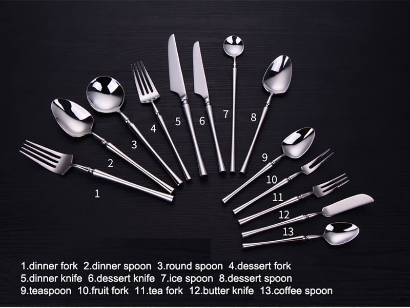 Ensemble élégant de 30 pièces en argent - Acier 304 finition miroir_voghion.com