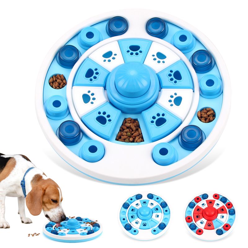Feeder Anti-Choke Slow Eating Mat Cat Dog Food Dish Pet Intelligence Training Interactive Feeding Bowl_voghion.com