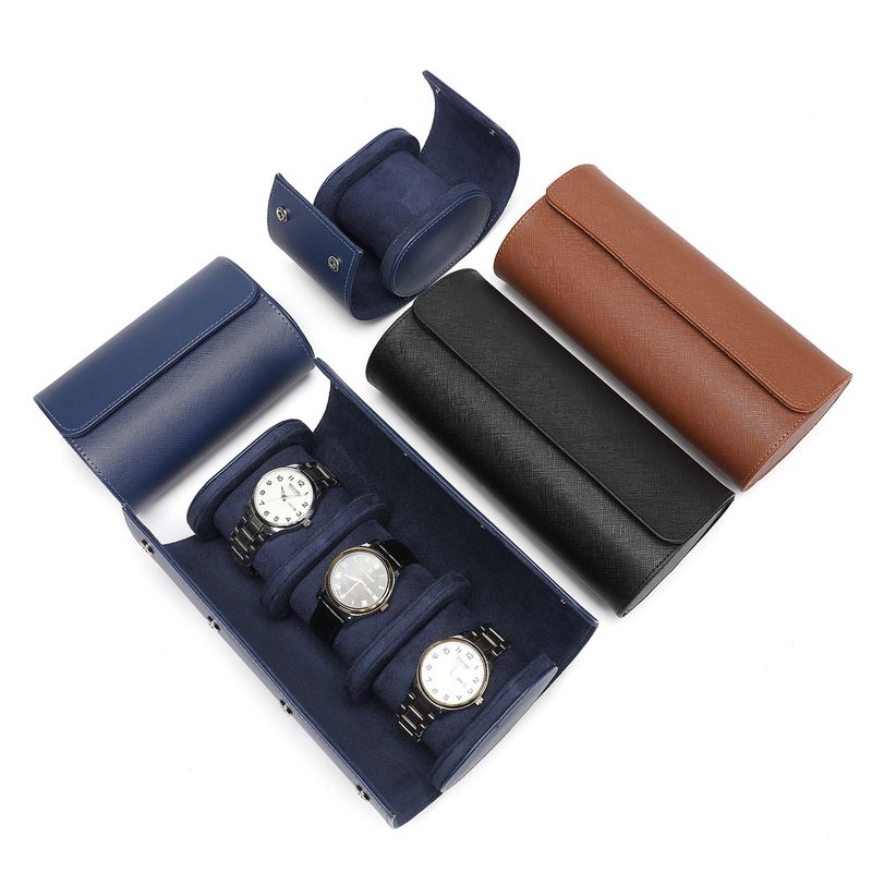 Pu Leather Watch Storage Box 1 2 3 Watch Multi-position High-end Travel Watch Box Bracelet Box Portable Watch Box_voghion.com