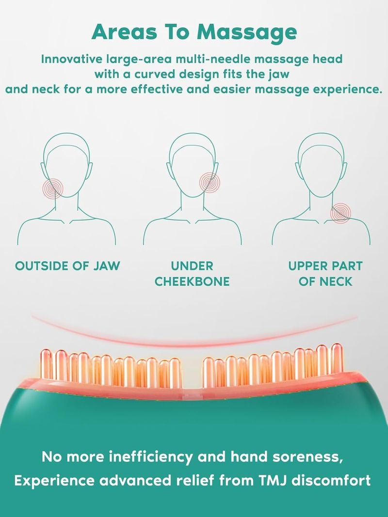 Relaxation Massager: TMJ Products With Vibration Heat, Ergonomic Multi-Needle Design, Effective Relief From Jaw Pain,_voghion.com