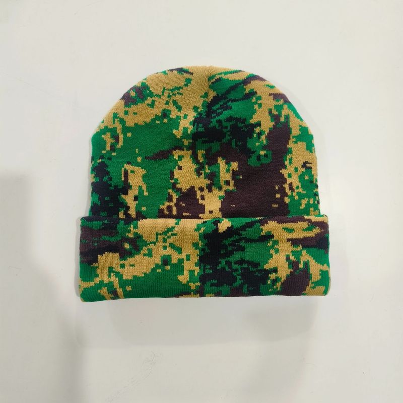 Shun Zun Knitted Camouflage Jacquard Wool Winter Warm Creative Pullover Can Also Be Custom Printed Hat_voghion.com