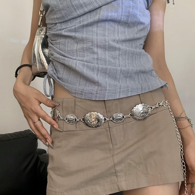 Neue Retro-Taillenkette aus Metall – Damenschmuck, passend zu Röcken, eleganter und vielseitiger Modegürtel_voghion.com